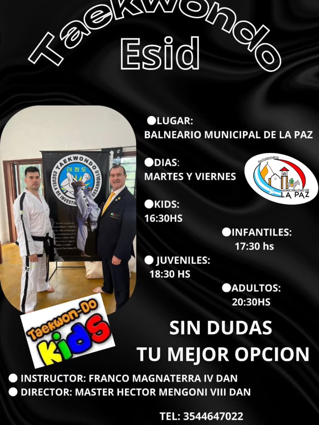 Este lunes 2 de marzo comienzan las clases de Taekwondo en el Balneario Municipa