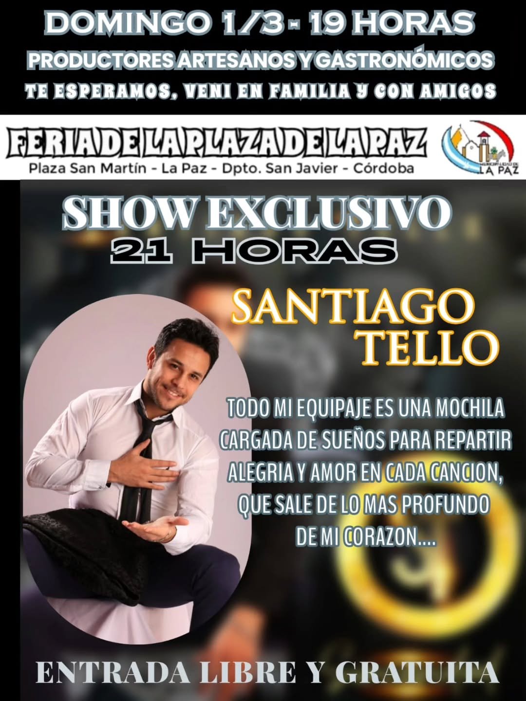 Este domingo 1 de marzo te esperamos en la Feria de Artesanos y Productores de L