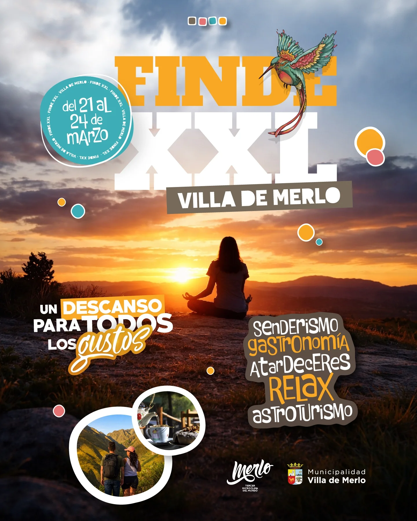 Se acerca el finde largo… y en Villa de Merlo te espera un descanso para todos l