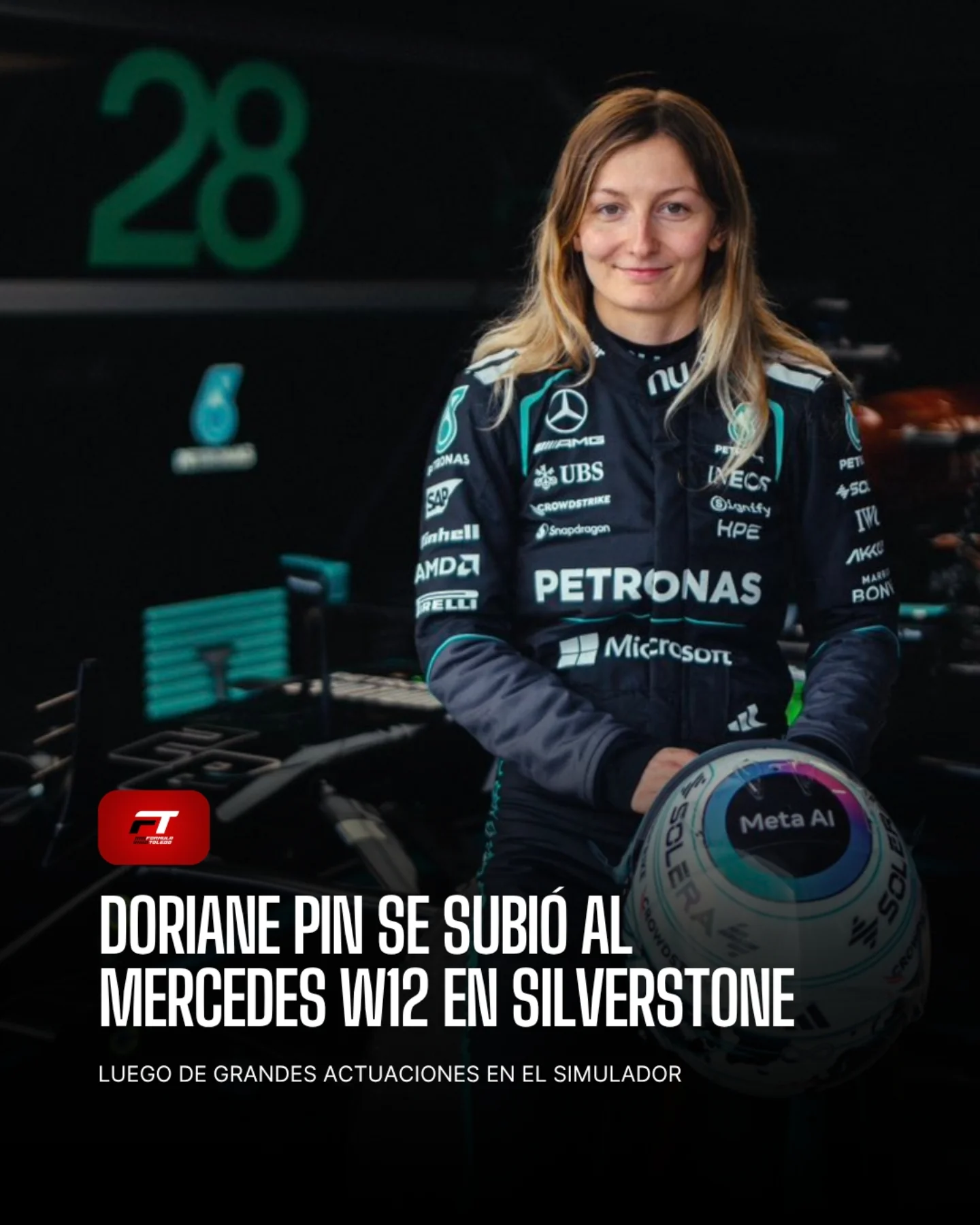 Doriane Pin cumplió el sueño de su vida y se subió por primera vez a un Fórmula