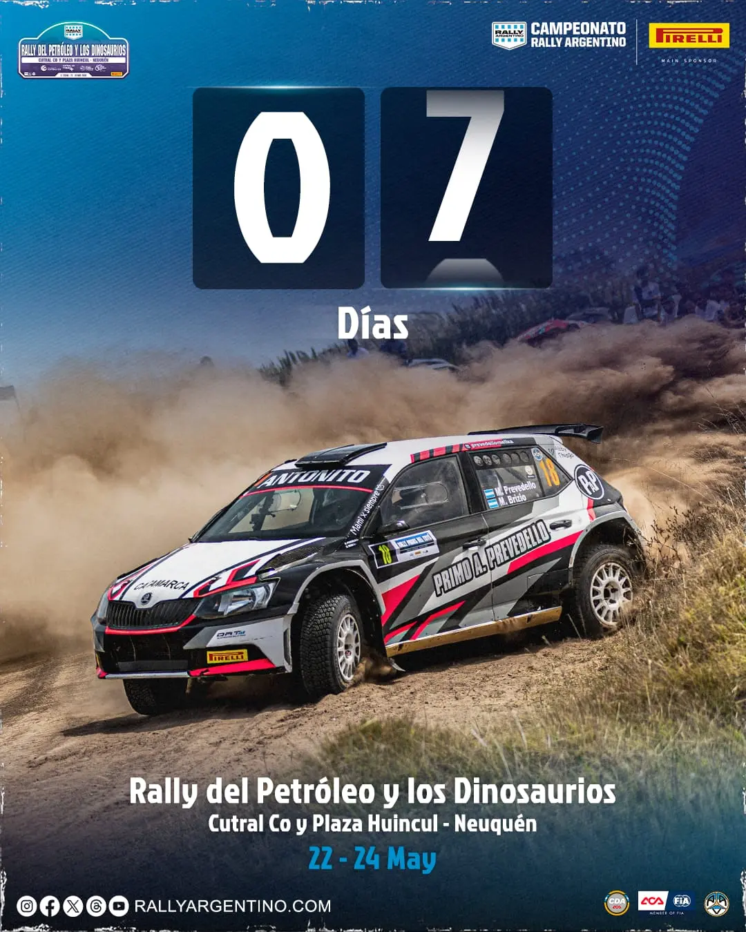 iFaltan 7 días para el Rally del Petróleo y los Dinosaurios en Cutral Co y Plaza